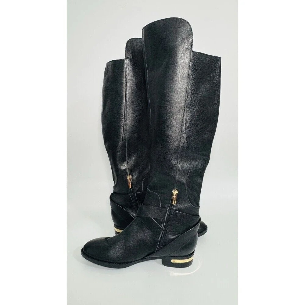 Vince Camuto Womens Preshent Over-The-Knee Riding Boots Size 6.5 Leather  NWOB